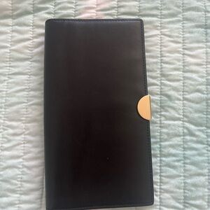 Coach Black and Brown Leather Wallet